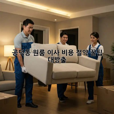 공덕동 원룸 이사🧹 비용 절약 꿀팁🍯 대방출!