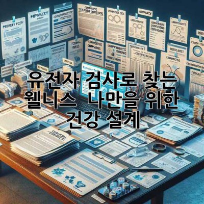 유전자 검사로 찾는 웰니스 ✨ 나만을 위한 건강 설계! 🧬