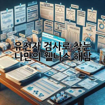 유전자 검사로 찾는 나만의 웰니스 해답 🧬✨