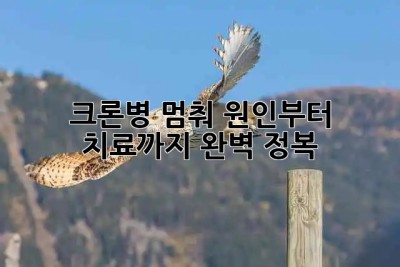 크론병, 멈춰!🚫 원인부터 치료까지 완벽 정복! 🔑