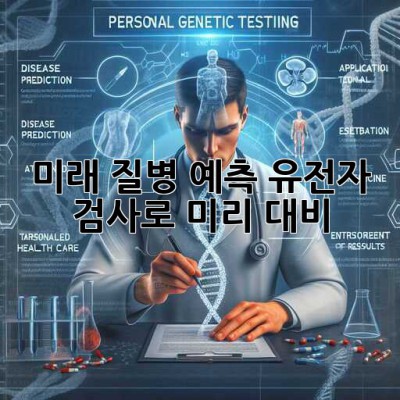 🧬 미래 질병 예측? 유전자 검사로 미리 대비! 🛡️